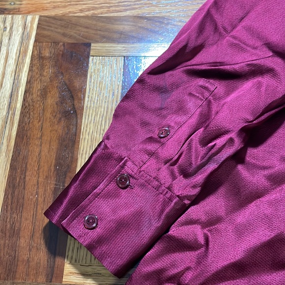 Eileen Fisher womens S Small purple 100% silk button up blouse EUC - Picture 3 of 5